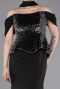 Abendkleid Lang Schwarz ABU6094
