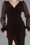 Braun Abendkleid Lang ABU3008
