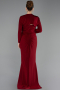 Abendkleid in Übergröße Lang Weinrot ABU6097