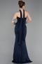 Abendkleid Lang Marineblau ABU6112