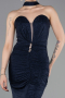 Abendkleid Lang Marineblau ABU6112