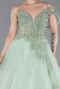 Abendkleid Lang Minzgrün ABU6113