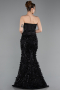 Abendkleid Lang Schwarz ABU6114