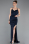 Abschlusskleid Lang Marineblau ABU6115