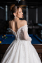 Hochzeitskleider Lang Spitze Weiß ABG194