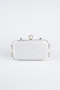 Abendtasche Gemustert Silber KC714