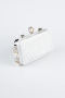 Abendtasche Gemustert Silber KC714