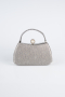 Abendtasche Gemustert Platin KC752