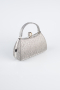 Abendtasche Gemustert Platin KC752