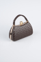 Abendtasche Leder Braun KC752