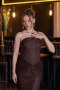 Abendkleid Lang Spitze Braun ABU6089