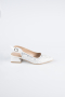 Party-Schuhe Perlenbesetzt Silber AB2100