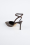 Party-Schuhe Steinbesetzt Braun AB2101