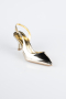 Party-Schuhe Gespiegelt Gold AB2102