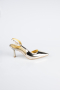 Party-Schuhe Gespiegelt Gold AB2102