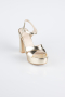 Plateauschuhe Haut Gold ABC2104