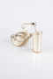 Plateauschuhe Haut Gold ABC2104
