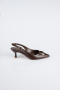 Stiletto Leder Braun ABD2108