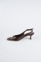 Stiletto Leder Braun ABD2108