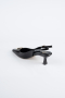 Stiletto Leder Schwarz ABD2108