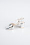 Party-Schuhe Leder Silber ABD2114