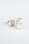 Party-Schuhe Leder Silber ABD2114