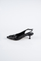 Stiletto Schuppig Schwarz ABP2107