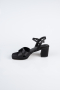 Party-Schuhe Satin Schwarz ABS2114