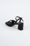 Party-Schuhe Satin Schwarz ABS2114