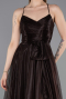 Abschlusskleid Lang Braun ABU6123
