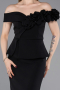 Abendkleid Midi Schwarz ABK2615