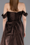 Braun Abendkleid Chiffon Lang ABU5974