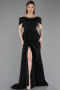 Abendkleid Lang Schwarz ABU6126