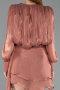 Partykleid Mini Chiffon Zimtfarben ABK2617