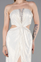 Abschlusskleid Lang Beige ABU6127