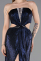 Abschlusskleid Lang Marineblau ABU6127