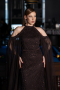 Standesamtkleid Lang Perlenbesetzt Braun ABU6117