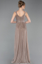 Bronze Abschlusskleid Lang ABU6045