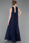 Abendkleid Lang Chiffon Marineblau ABU6150