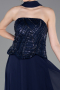 Abendkleid Lang Chiffon Marineblau ABU6150