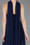 Abendkleid Lang Chiffon Marineblau ABU6150