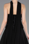 Abendkleid Lang Chiffon Schwarz ABU6150