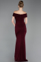 Abschlusskleid Lang Weinrot ABU6151