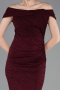 Abschlusskleid Lang Weinrot ABU6151