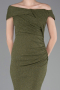 Abschlusskleid Lang Khaki ABU6151
