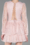 Partykleid Kurz Spitze Puder ABK2623