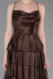 Partykleid Kurz Satin Braun ABK2624