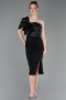 Partykleid Midi Schwarz ABK2625