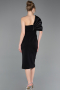 Partykleid Midi Schwarz ABK2625