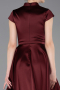 Partykleid Midi Satin Weinrot ABK2626